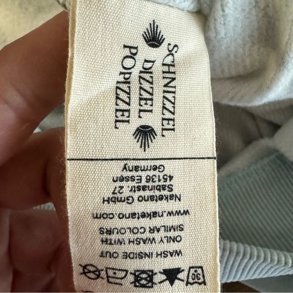 NWT Naketano The Jordan Rules Sweatshirt Dark Ash Pastel Blue Melange Large - Picture 11 of 11